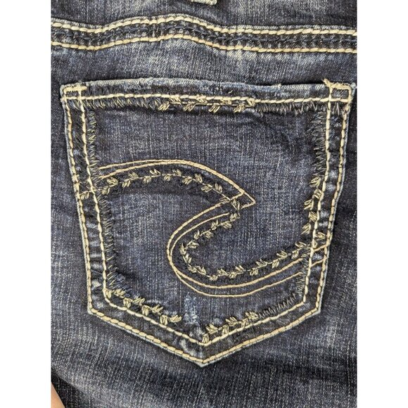 Silver Jeans Suki Mid Slim Bootcut Womens Sz 20/30 Super Stretch Fluid Denim Y2K - Picture 7 of 13